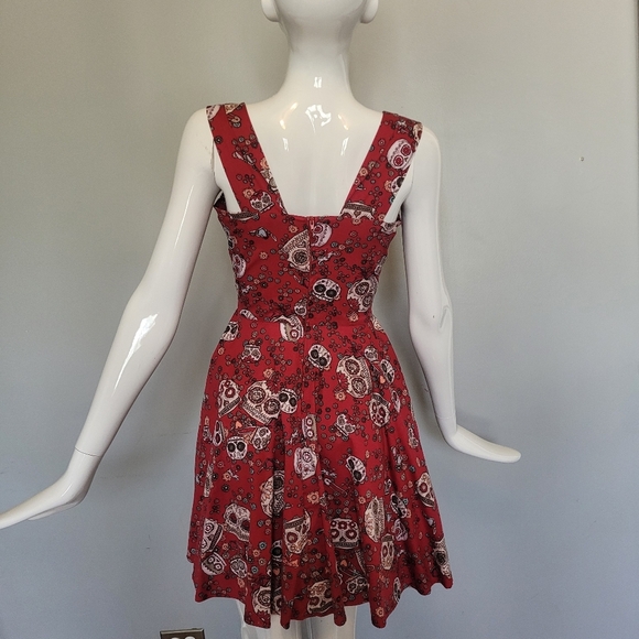 Hell Bunny Idaho Sugar Skull Mini, VGUC, Size M - Picture 4 of 9